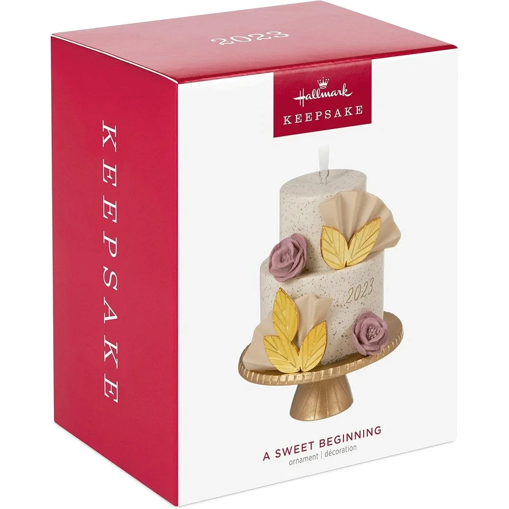 Hallmark Keepsake Christmas Ornament A Sweet Beginning Wedding Cake 2023
